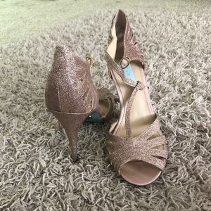 Rosegold sparkling heels